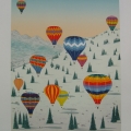 Ballooning in the Alps - Image Size : 24x18 Inches