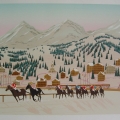 Horse Racing in St. Moritz - Image Size : 20x26 Inches