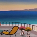 Terrace on Esterel - Image Size : 8x24 Inches