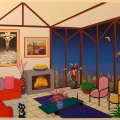 Interior with Salvador and Nikki - Image Size : 23x27 Inches