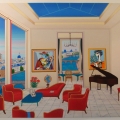 Interior with 4 Picasso - Image Size : 30x46 Inches
