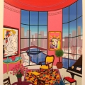 Interior with Lichtenstein - Image Size : 18x21 Inches 