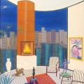 Interior with Brazilier - Image Size : 20x24 Inches