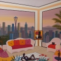 West Interior - Image Size : 24x24 Inches