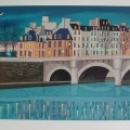 Sous les Ponts de Paris - Image Size : 15x22 Inches