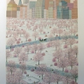 Spring Snow over Central Park - Image Size :18x26 Inches