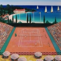 Monte Carlo Tennis Club - Image Size : 18x22 Inches